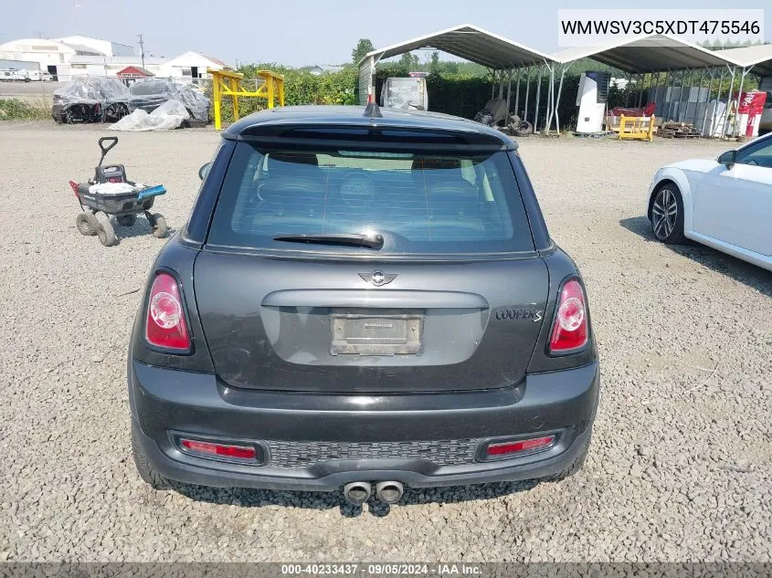 WMWSV3C5XDT475546 2013 Mini Hardtop Cooper S