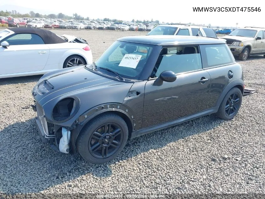 WMWSV3C5XDT475546 2013 Mini Hardtop Cooper S