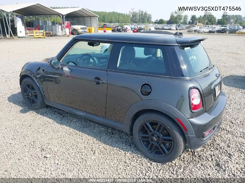 2013 Mini Hardtop Cooper S VIN: WMWSV3C5XDT475546 Lot: 40233437