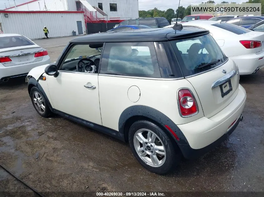 2013 Mini Hardtop Cooper VIN: WMWSU3C59DT685204 Lot: 40269030