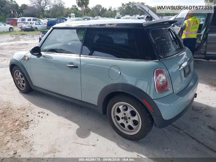 2013 Mini Hardtop Cooper VIN: WMWSU3C56DT677335 Lot: 40296178