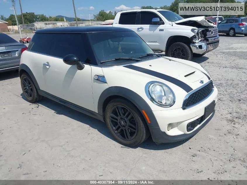 WMWSV3C51DT394015 2013 Mini Hardtop Cooper S