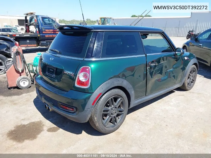 2013 Mini Hardtop Cooper S VIN: WMWSV3C50DT392272 Lot: 40311151