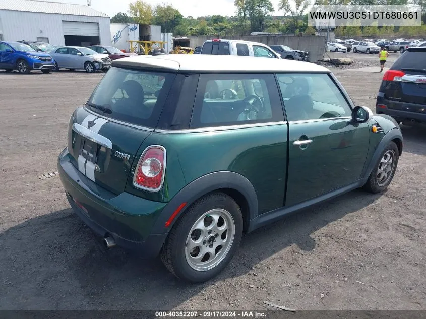 2013 Mini Hardtop Cooper VIN: WMWSU3C51DT680661 Lot: 40352207