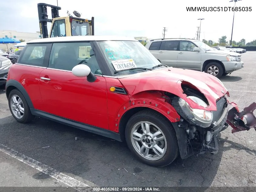 WMWSU3C51DT685035 2013 Mini Hardtop Cooper