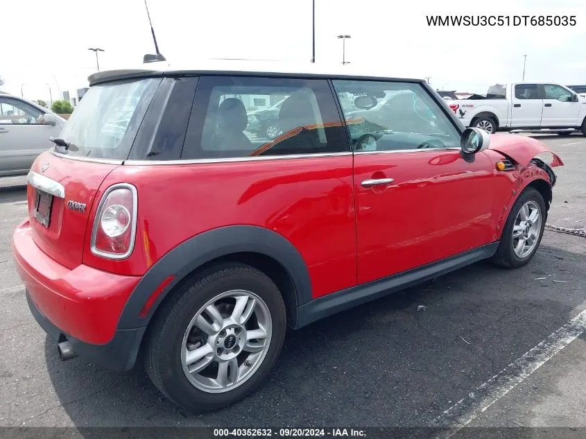 WMWSU3C51DT685035 2013 Mini Hardtop Cooper