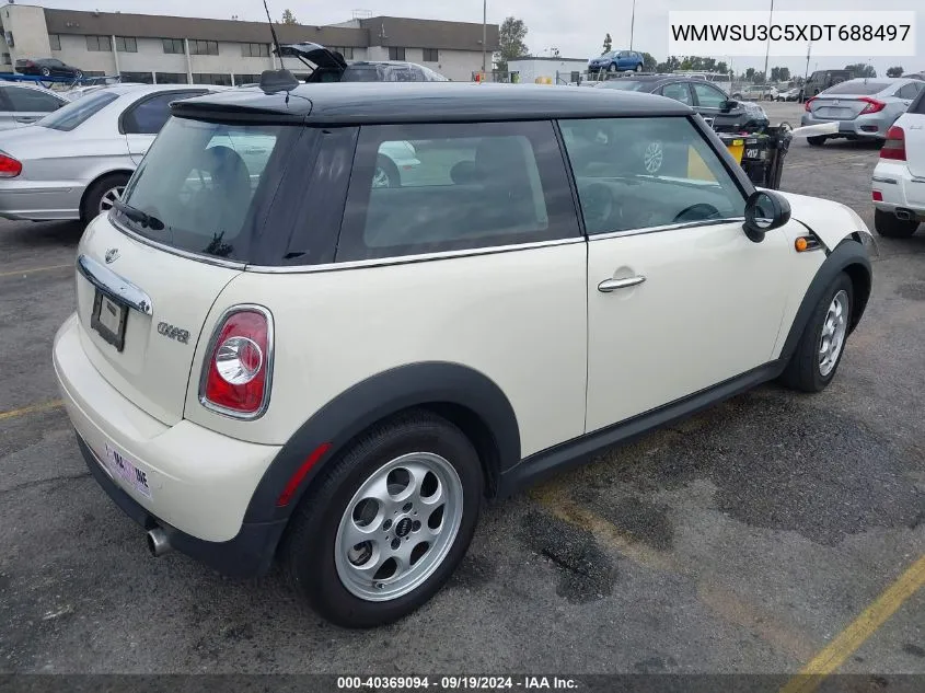 2013 Mini Hardtop Cooper VIN: WMWSU3C5XDT688497 Lot: 40369094