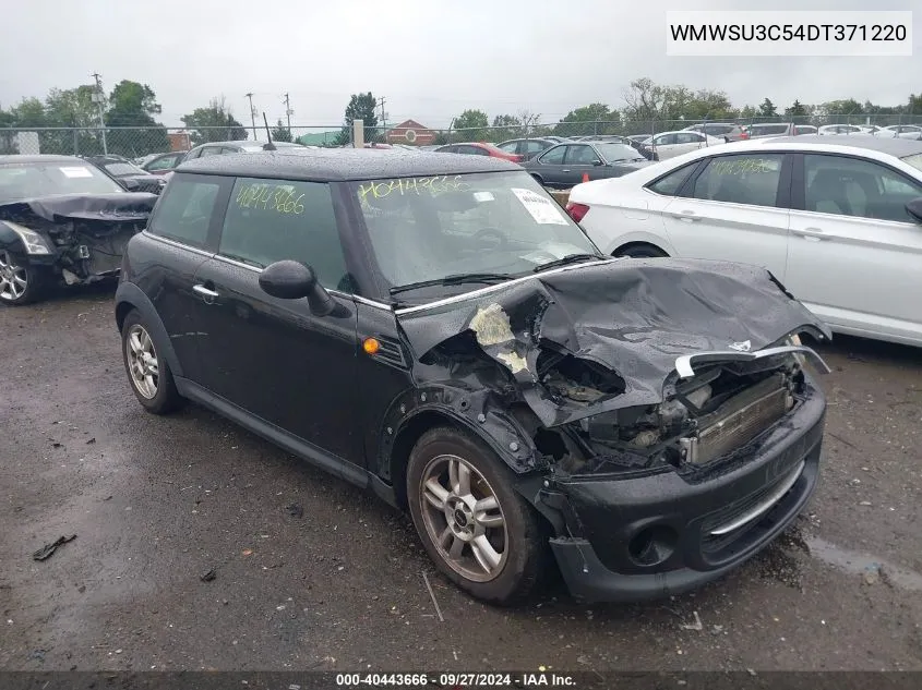 2013 Mini Hardtop Cooper VIN: WMWSU3C54DT371220 Lot: 40443666