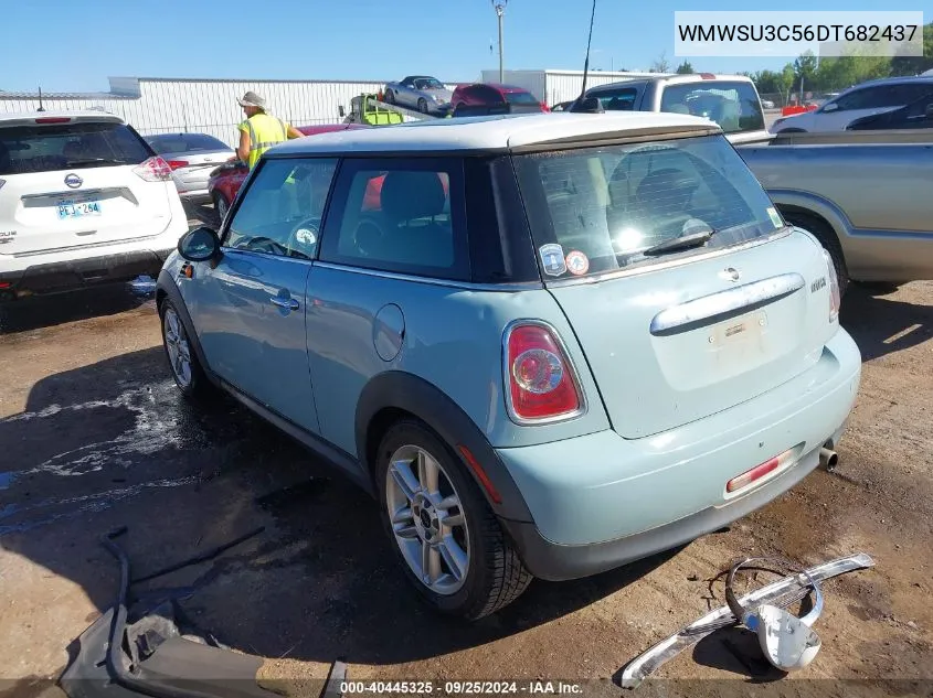 2013 Mini Hardtop Cooper VIN: WMWSU3C56DT682437 Lot: 40445325