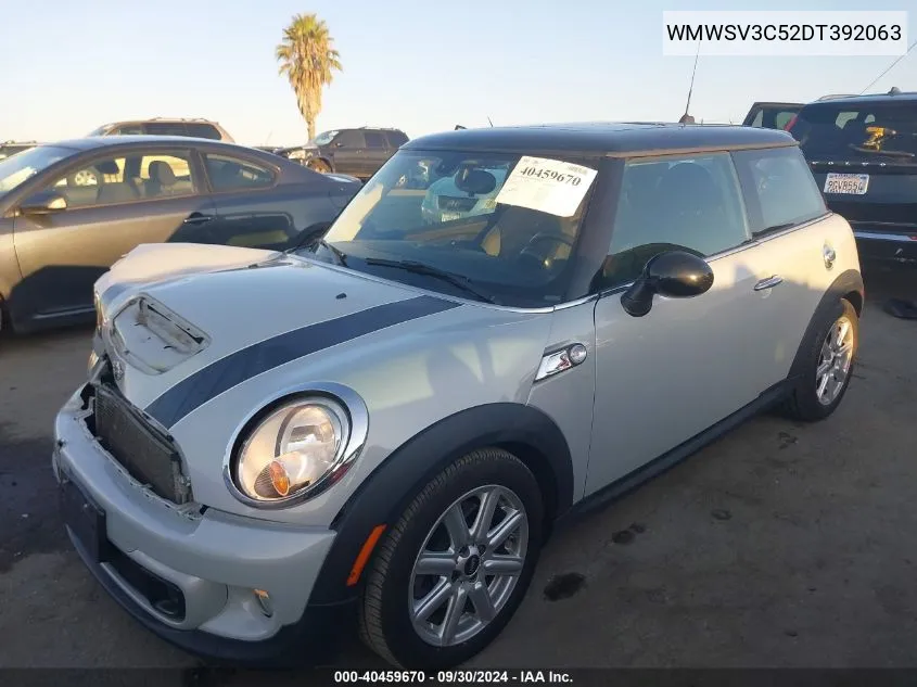 2013 Mini Hardtop Cooper S VIN: WMWSV3C52DT392063 Lot: 40459670