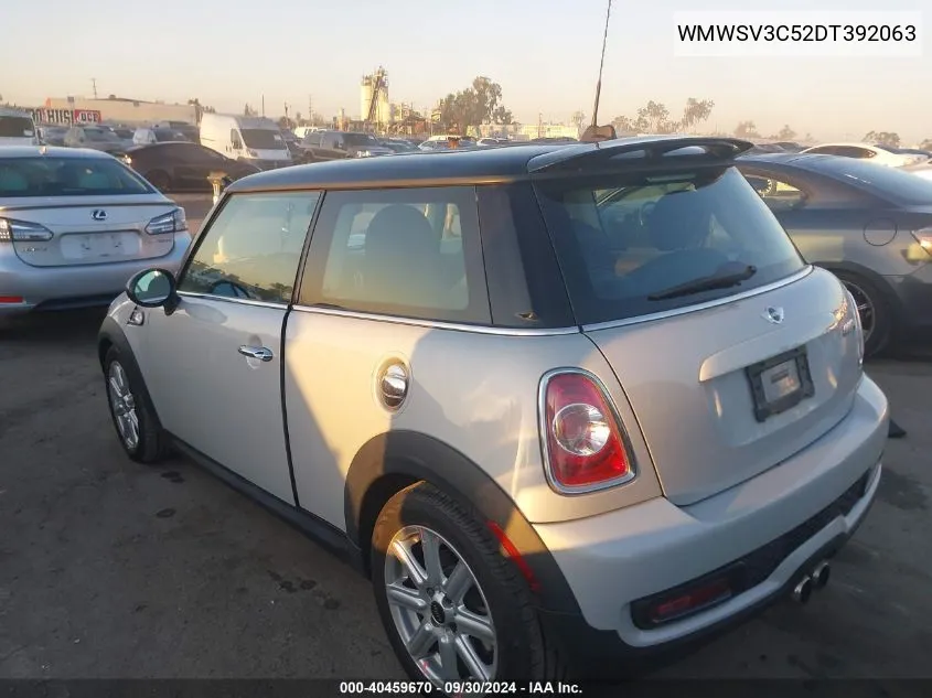 WMWSV3C52DT392063 2013 Mini Hardtop Cooper S