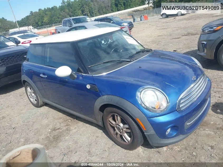 2013 Mini Hardtop Cooper VIN: WMWSU3C52DT549089 Lot: 40544344