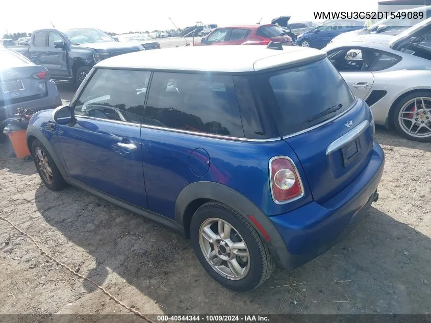 2013 Mini Hardtop Cooper VIN: WMWSU3C52DT549089 Lot: 40544344