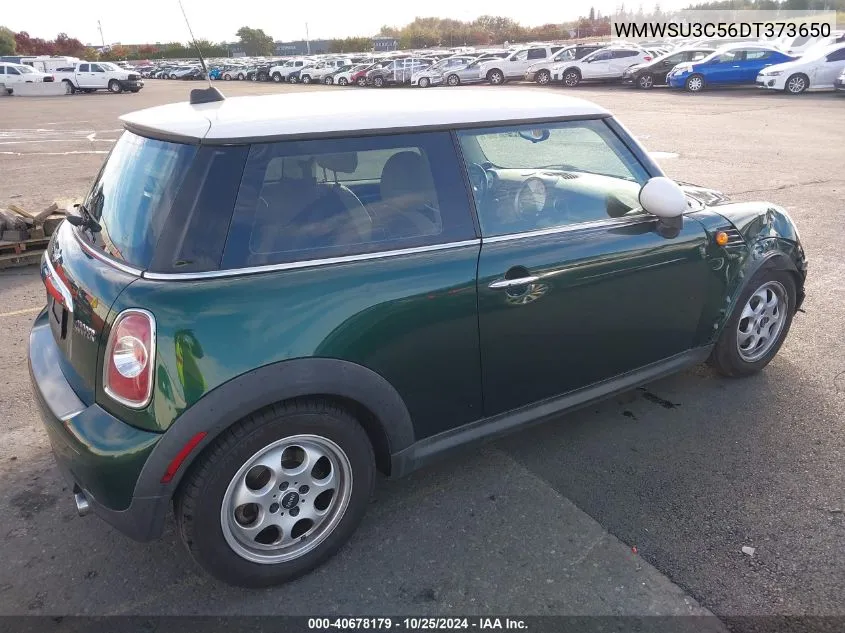 2013 Mini Hardtop Cooper VIN: WMWSU3C56DT373650 Lot: 40678179