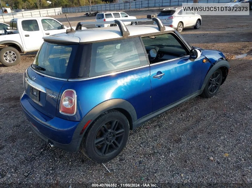 2013 Mini Hardtop Cooper VIN: WMWSU3C51DT372373 Lot: 40766352