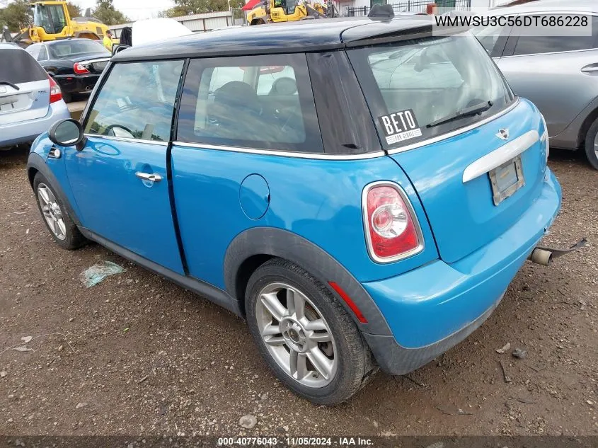 2013 Mini Hardtop Cooper VIN: WMWSU3C56DT686228 Lot: 40776043