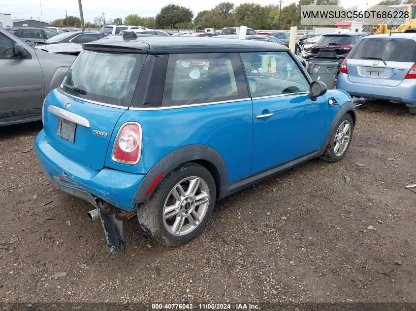 2013 Mini Hardtop Cooper VIN: WMWSU3C56DT686228 Lot: 40776043