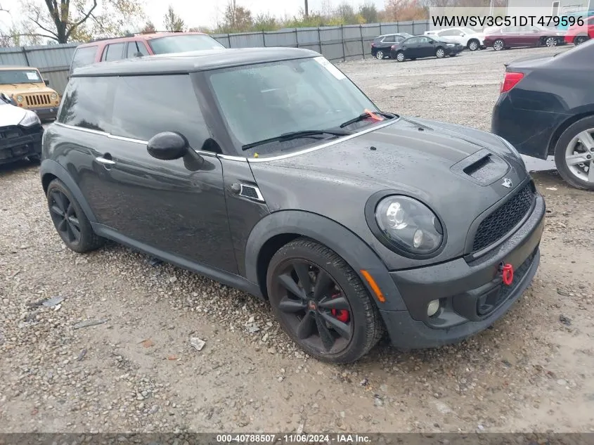 2013 Mini Hardtop Cooper S VIN: WMWSV3C51DT479596 Lot: 40788507