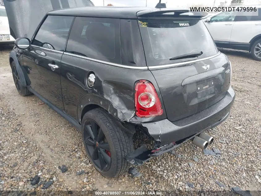 2013 Mini Hardtop Cooper S VIN: WMWSV3C51DT479596 Lot: 40788507