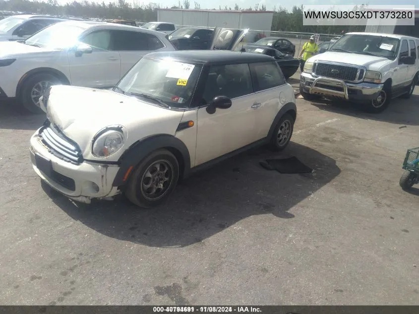 2013 Mini Hardtop Cooper VIN: WMWSU3C5XDT373280 Lot: 40794691