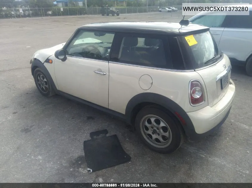 2013 Mini Hardtop Cooper VIN: WMWSU3C5XDT373280 Lot: 40794691