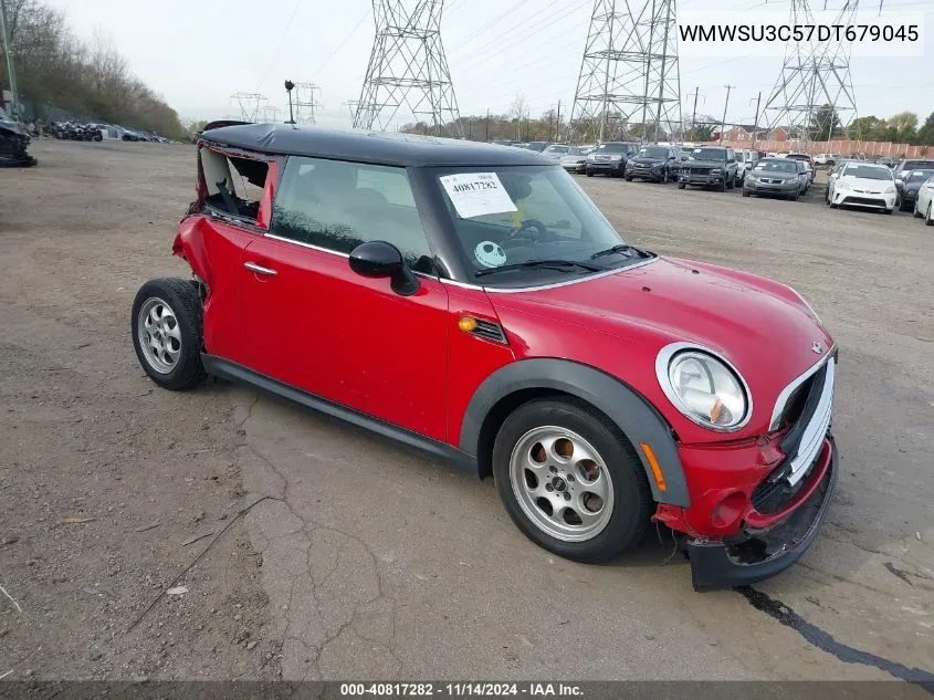 2013 Mini Hardtop Cooper VIN: WMWSU3C57DT679045 Lot: 40817282