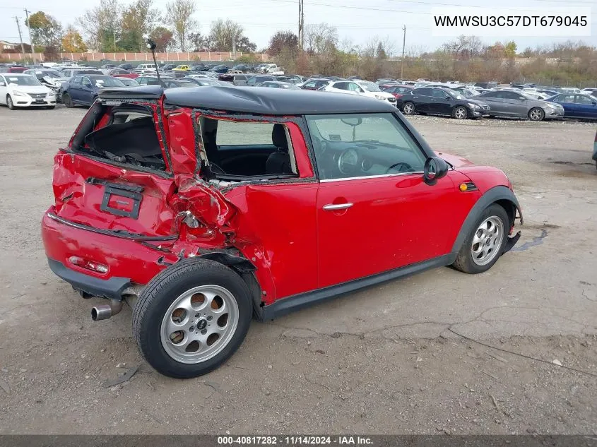 2013 Mini Hardtop Cooper VIN: WMWSU3C57DT679045 Lot: 40817282