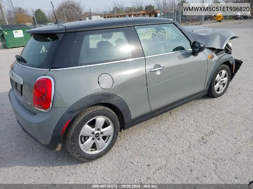 2014 Mini Hardtop Cooper VIN: WMWXM5C51ET936820 Lot: 40730372