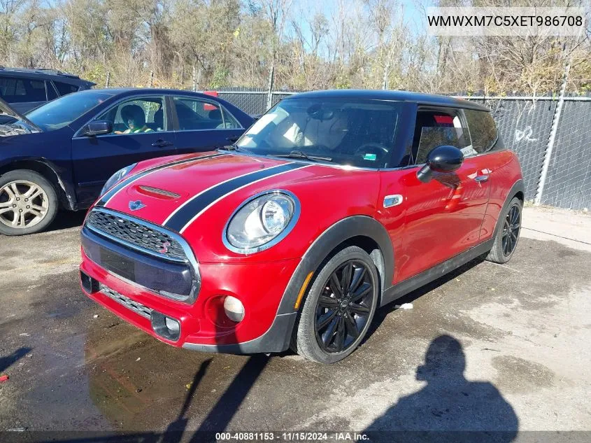 2014 Mini Hardtop Cooper S VIN: WMWXM7C5XET986708 Lot: 40881153