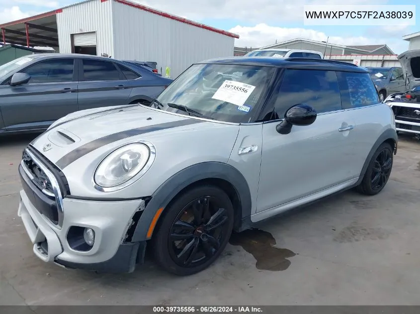 2015 Mini Hardtop Cooper S VIN: WMWXP7C57F2A38039 Lot: 39735556