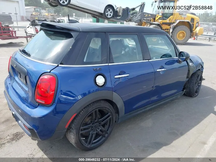 2015 Mini Hardtop Cooper S VIN: WMWXU3C52F2B58848 Lot: 39849232