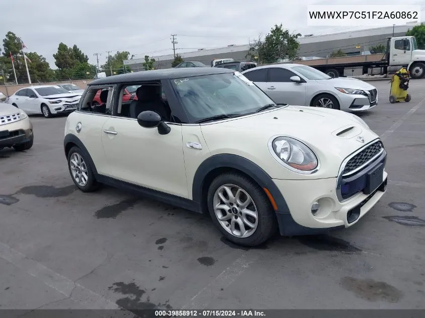 2015 Mini Hardtop Cooper S VIN: WMWXP7C51F2A60862 Lot: 39858912