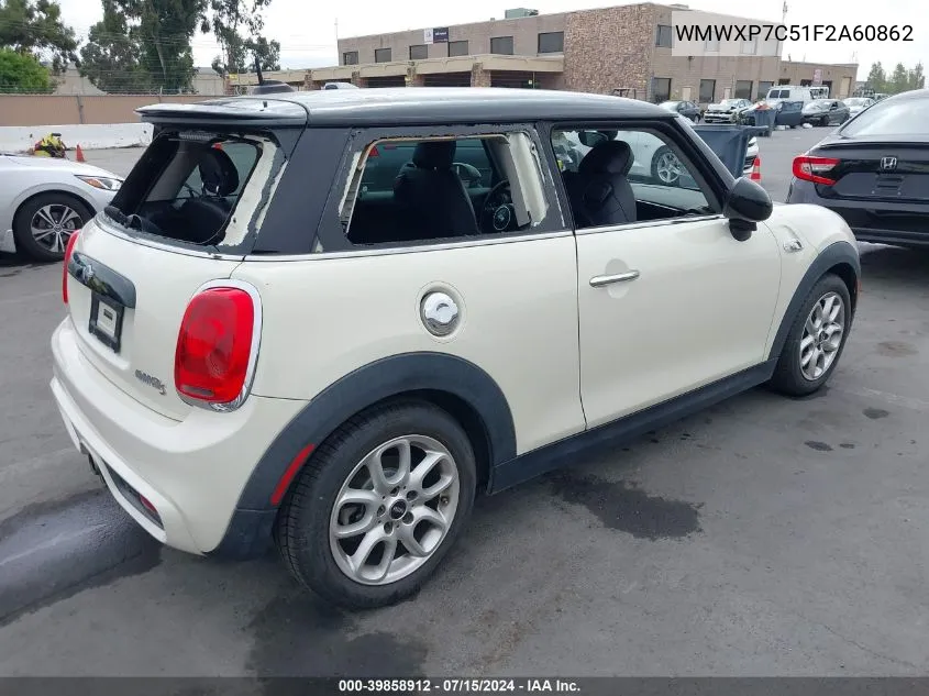 2015 Mini Hardtop Cooper S VIN: WMWXP7C51F2A60862 Lot: 39858912