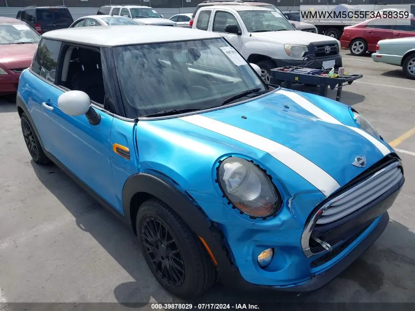 2015 Mini Hardtop Cooper VIN: WMWXM5C55F3A58359 Lot: 39878029