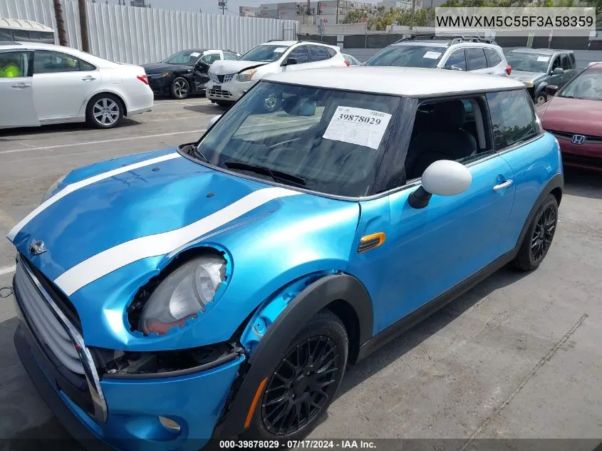 2015 Mini Hardtop Cooper VIN: WMWXM5C55F3A58359 Lot: 39878029