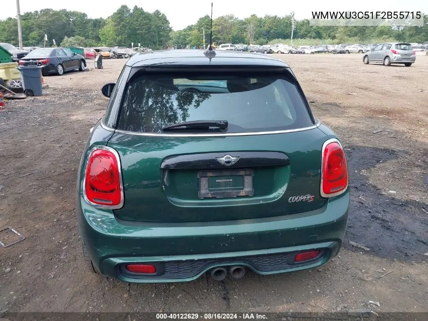 2015 Mini Hardtop Cooper S VIN: WMWXU3C51F2B55715 Lot: 40122629