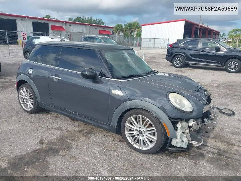 2015 Mini Hardtop Cooper S VIN: WMWXP7C58F2A59689 Lot: 40194807