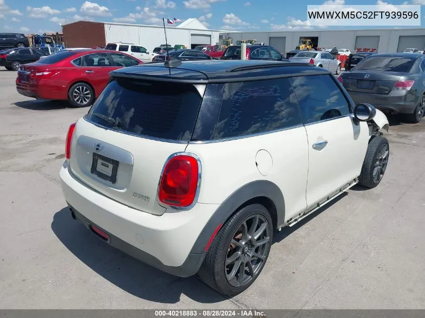 2015 Mini Hardtop Cooper VIN: WMWXM5C52FT939596 Lot: 40218883