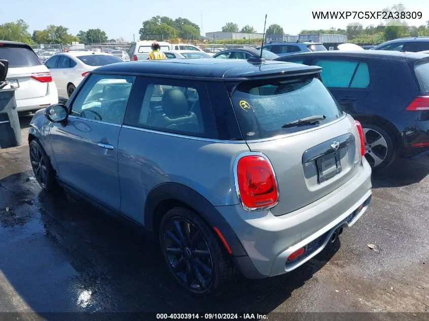 2015 Mini Hardtop Cooper S VIN: WMWXP7C5XF2A38309 Lot: 40303914