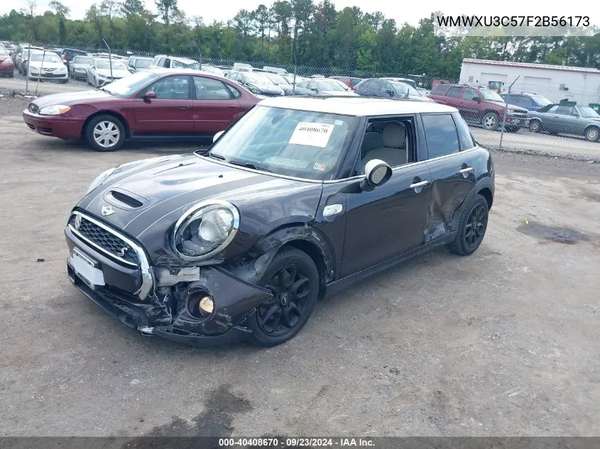 2015 Mini Hardtop Cooper S VIN: WMWXU3C57F2B56173 Lot: 40408670