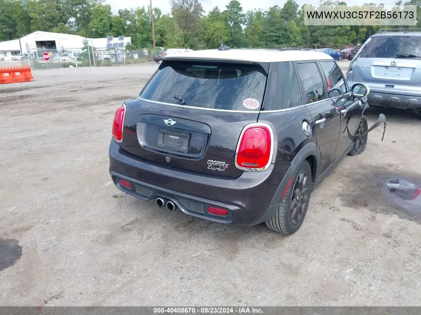 2015 Mini Hardtop Cooper S VIN: WMWXU3C57F2B56173 Lot: 40408670