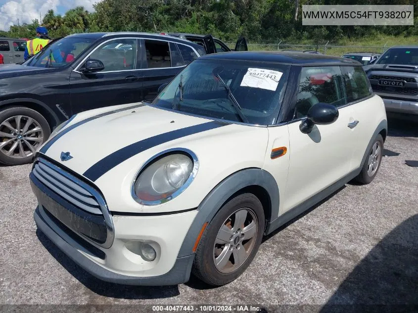 2015 Mini Hardtop Cooper VIN: WMWXM5C54FT938207 Lot: 40477443