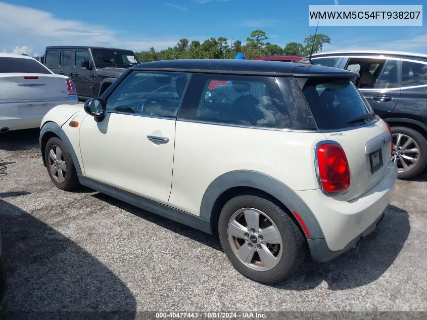 2015 Mini Hardtop Cooper VIN: WMWXM5C54FT938207 Lot: 40477443