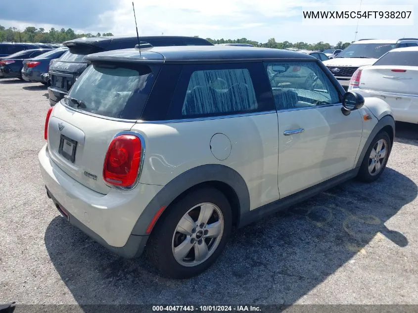 2015 Mini Hardtop Cooper VIN: WMWXM5C54FT938207 Lot: 40477443