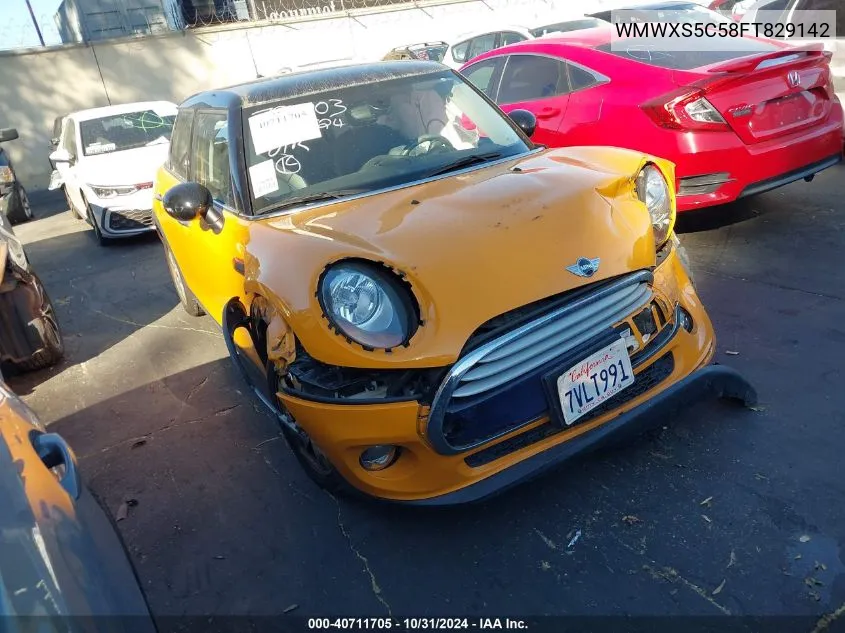 2015 Mini Hardtop Cooper VIN: WMWXS5C58FT829142 Lot: 40711705