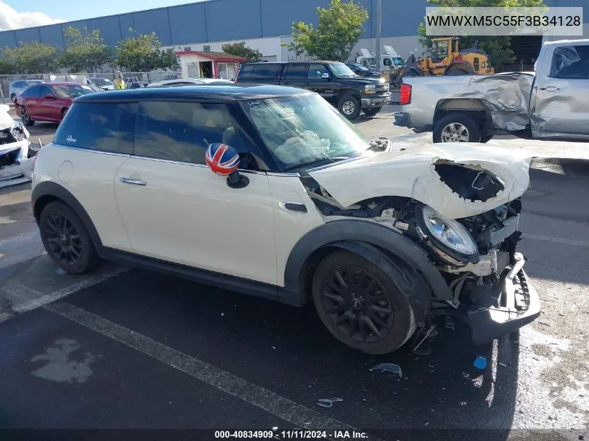 2015 Mini Hardtop Cooper VIN: WMWXM5C55F3B34128 Lot: 40834909