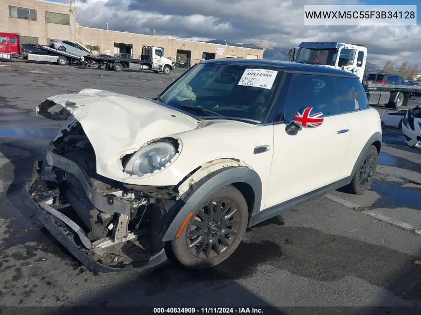 2015 Mini Hardtop Cooper VIN: WMWXM5C55F3B34128 Lot: 40834909