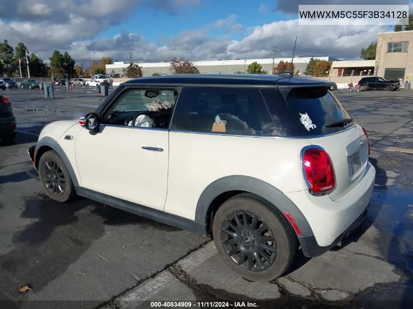 2015 Mini Hardtop Cooper VIN: WMWXM5C55F3B34128 Lot: 40834909