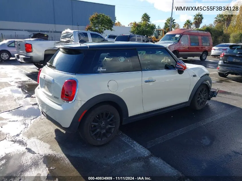 2015 Mini Hardtop Cooper VIN: WMWXM5C55F3B34128 Lot: 40834909