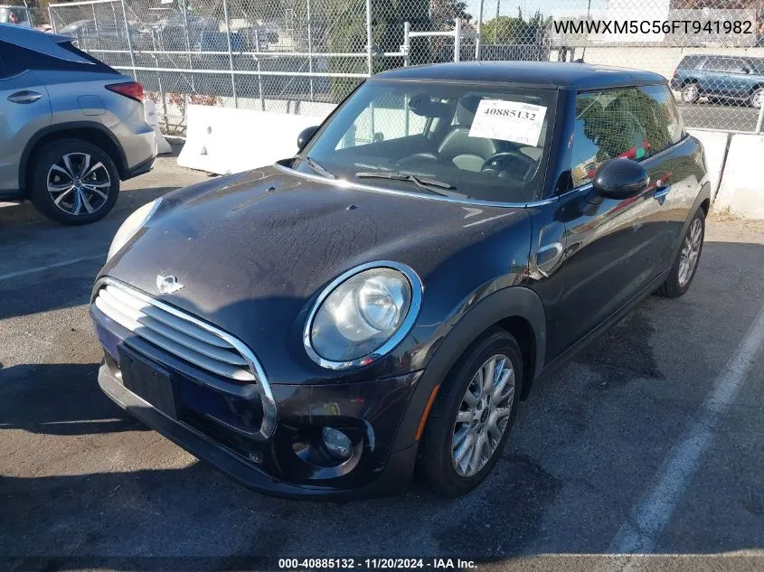 2015 Mini Hardtop Cooper VIN: WMWXM5C56FT941982 Lot: 40885132